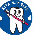 Das Bild zeigt das Logo der Aktion "Kita mit Biss".