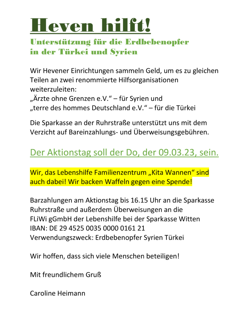 Spendenaktion